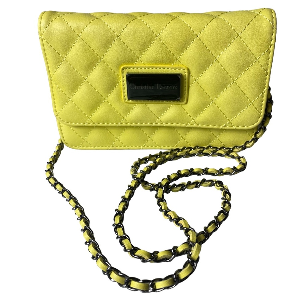 Christian Lacriox Quilted Genuine Leather Bag